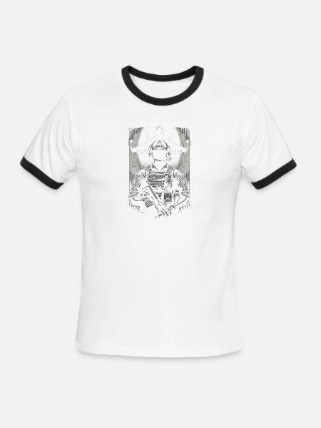 Guardian of the Skies - Men's Ringer T-Shirt - white/black