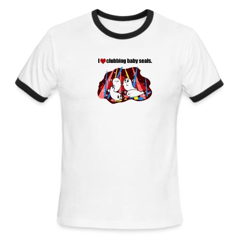 I Love Clubbing Seals - Men's Ringer T-Shirt