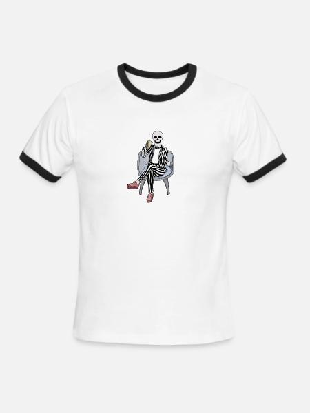 It's time to party - Men's Ringer T-Shirt - white/black
