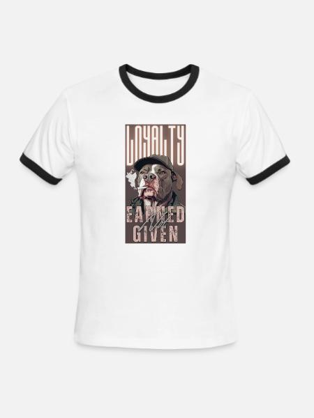 Loyalty Earned Not Given - Men's Ringer T-Shirt - white/black