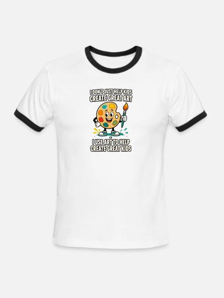 Palette Hero: Inspire Young Artists - Men's Ringer T-Shirt - white/black