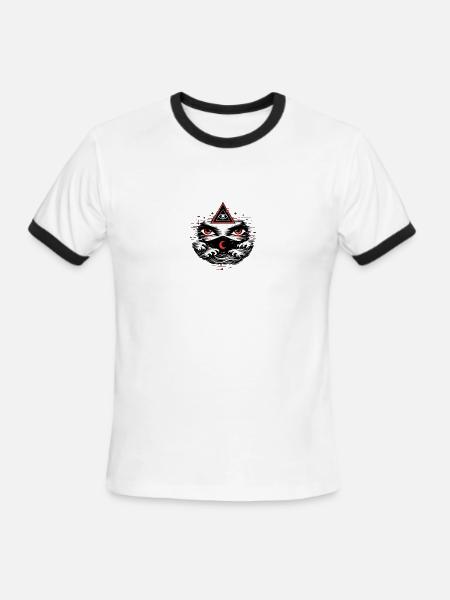L’Œil du Néant - Men's Ringer T-Shirt - white/black