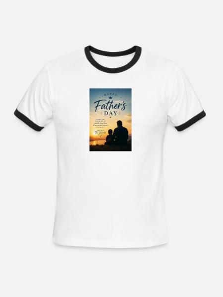 Sunset Bond: Father’s Day - Men's Ringer T-Shirt - white/black