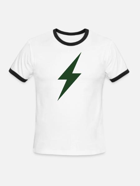 Fuelboard Volt - Men's Ringer T-Shirt - white/black
