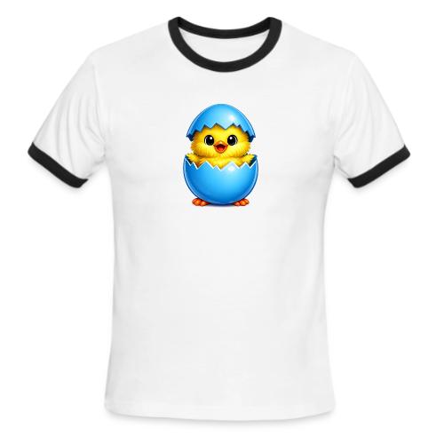 Easter Chick Blue - Men's Ringer T-Shirt