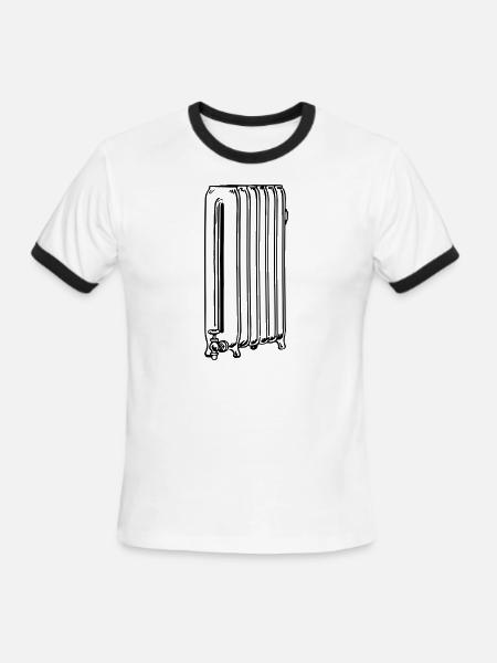 Radiator - Men's Ringer T-Shirt - white/black