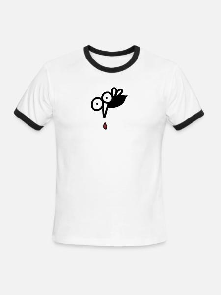 Mosquito - Men's Ringer T-Shirt - white/black