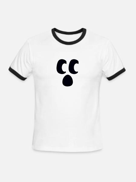 craftee - Men's Ringer T-Shirt - white/black
