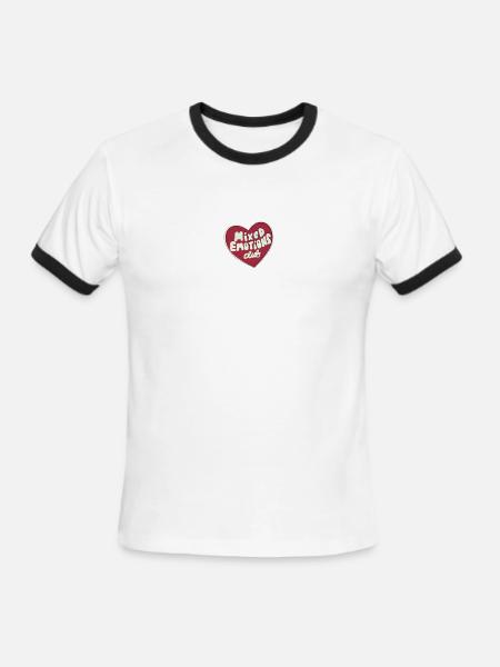 "Mixed Emotions club" - Men's Ringer T-Shirt - white/black
