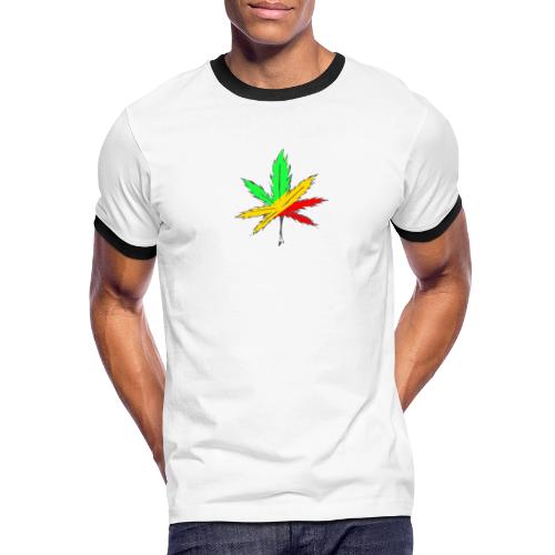 Rasta leaf - Men's Ringer T-Shirt