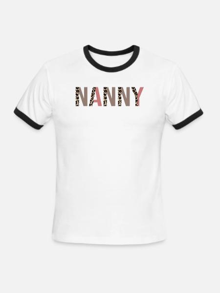 Nanny - Men's Ringer T-Shirt - white/black