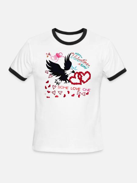 Valentine's day - Men's Ringer T-Shirt - white/black