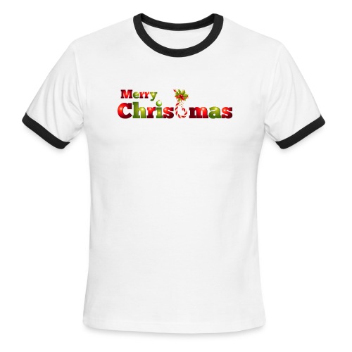 merry christmas - Men's Ringer T-Shirt