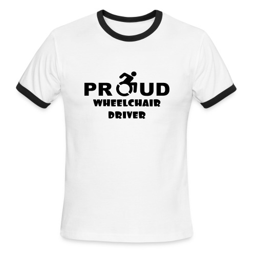 Proud wheelchair driver - Men's Ringer T-Shirt