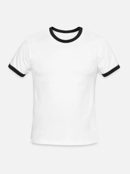 Tplant Coordinates - Men's Ringer T-Shirt - white/black