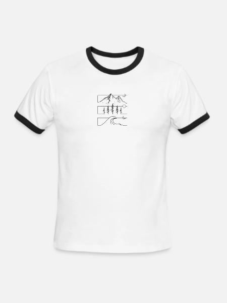 Sketches of Serenity - Men's Ringer T-Shirt - white/black