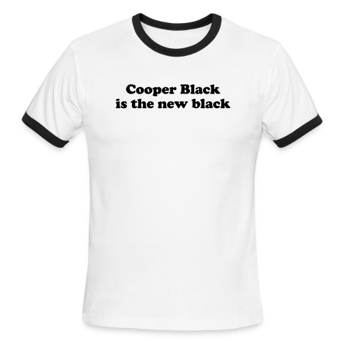 Cooper Black is the new black - Men's Ringer T-Shirt