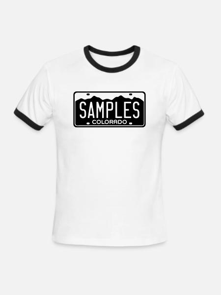 Samples - Men's Ringer T-Shirt - white/black