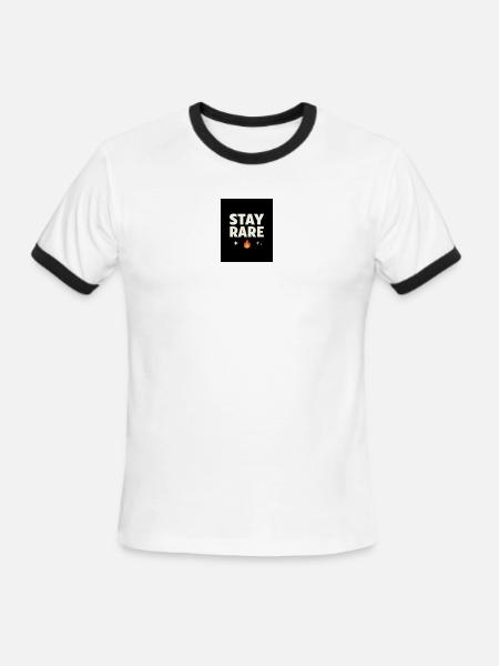 Unique & Comfy Tee - Men's Ringer T-Shirt - white/black
