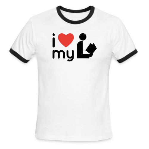 I Love My Library - Men's Ringer T-Shirt
