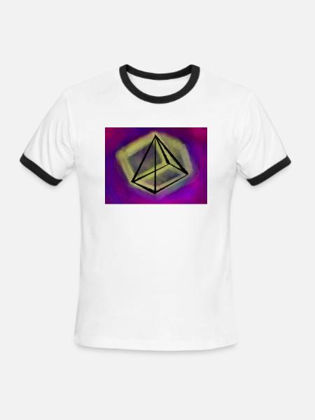 Balancing - Men's Ringer T-Shirt - white/black