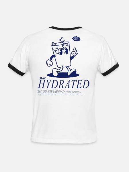 Stay Hydrated - Drink Your Water - Men's Ringer T-Shirt - white/black