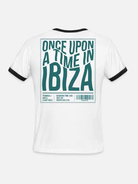 Once Upon a Time in Ibiza  - Men's Ringer T-Shirt - white/black