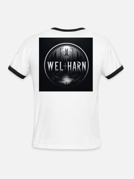 Valharn - Men's Ringer T-Shirt - white/black