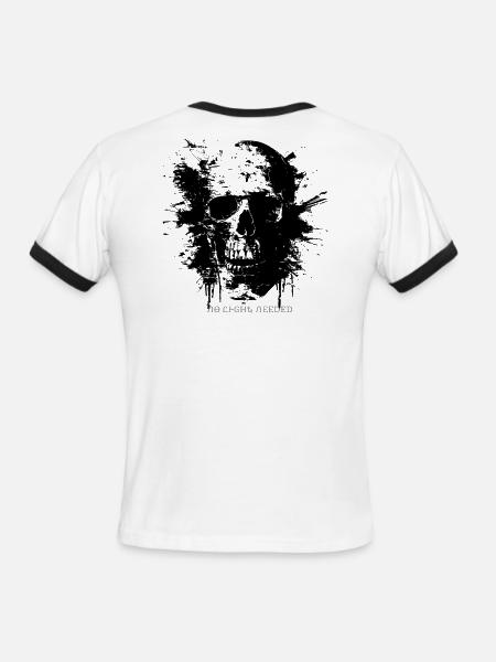 VELKRY_ - Men's Ringer T-Shirt - white/black