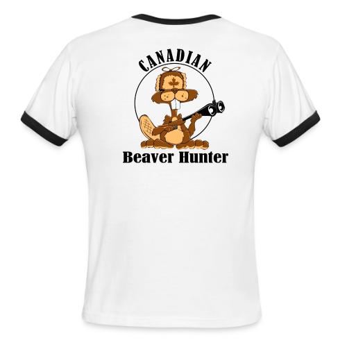 Canadian Beaver Hunter - Men's Ringer T-Shirt