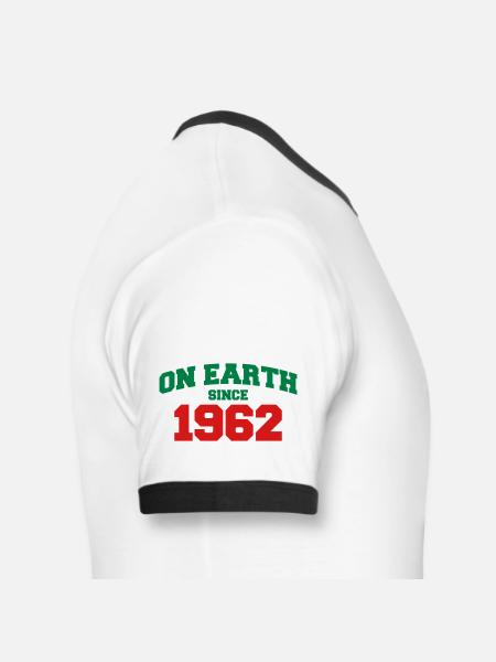 onearth1962 - Men's Ringer T-Shirt - white/black
