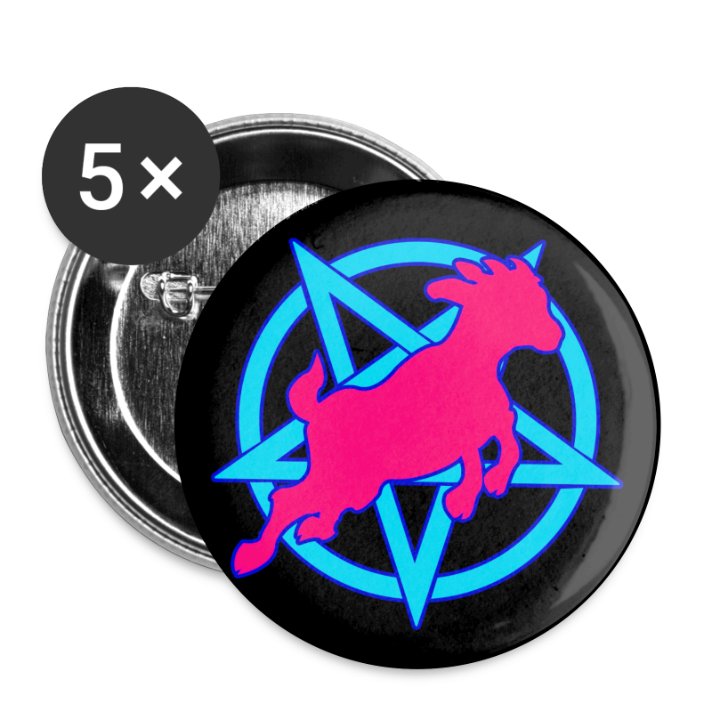 GOAT IS THE NEW CAT 2.2 INCH PENTAGRAM BUTTON - Buttons large 2.2'' (5-pack)