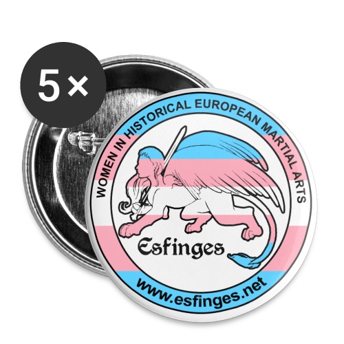 Esfinges Trans pride flag - Buttons large 2.2'' (5-pack)