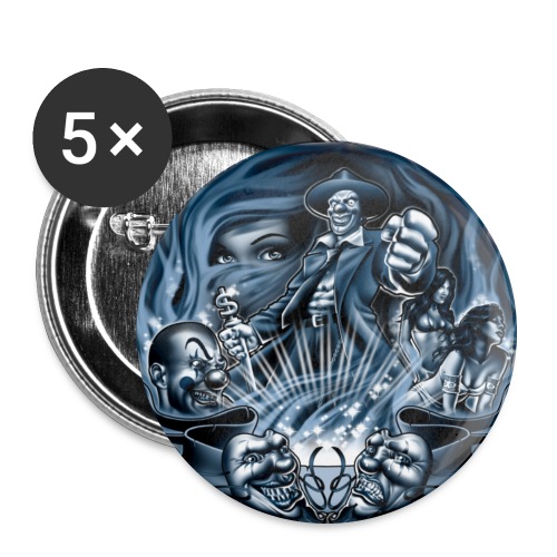 Pachuco Smoke by RollinLow - Buttons large 2.2'' (5-pack)