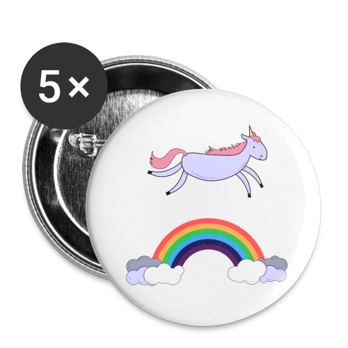 Flying Unicorn - Buttons large 2.2'' (5-pack)