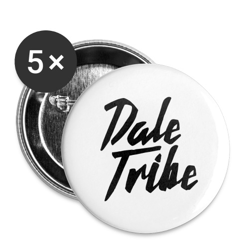 Dale Tribe Logo BLACK - Buttons large 2.2'' (5-pack)