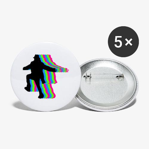 silhouette rainbow - Buttons large 2.2'' (5-pack)