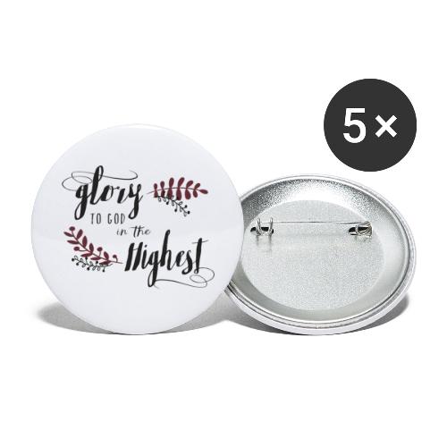 Glory to God - Buttons large 2.2'' (5-pack)