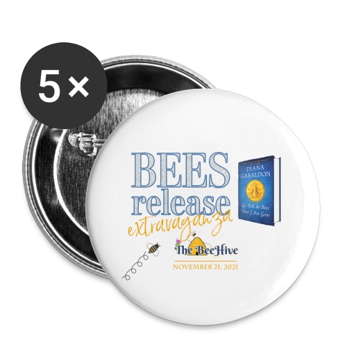 Bees Release Extravaganza (BeeHive) - Buttons large 2.2'' (5-pack)