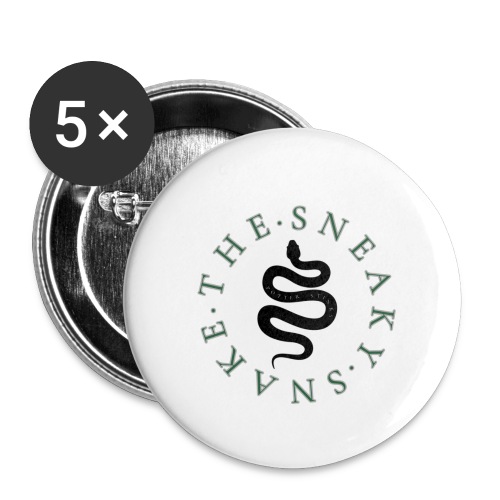 The Sneaky Snake Etsy Shop Logo - Buttons large 2.2'' (5-pack)