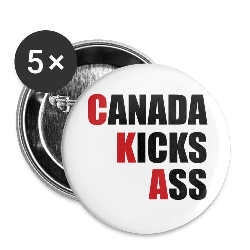 Canada Kicks Ass Vertical - Buttons large 2.2'' (5-pack)