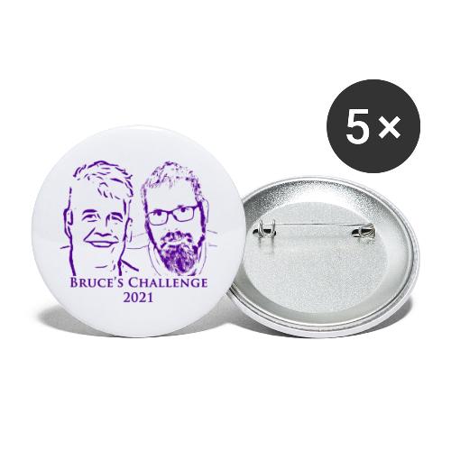 Bruces Challenge Purple Clear 2021 - Buttons large 2.2'' (5-pack)