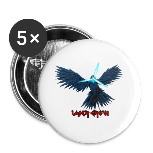 Laser Crow - Buttons large 2.2'' (5-pack)