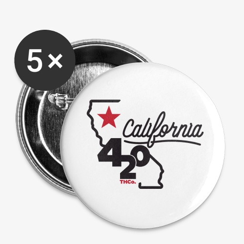 California 420 - Buttons large 2.2'' (5-pack)