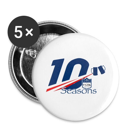 10th Aniversary TMB Logo - Buttons large 2.2'' (5-pack)