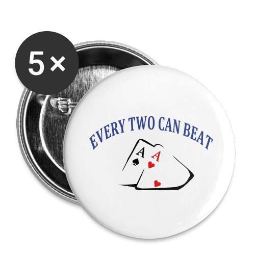 Man Beat the aces - Buttons large 2.2'' (5-pack)