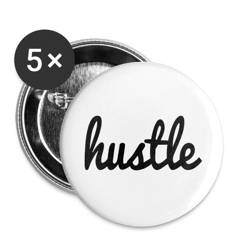 hustle vector - Buttons large 2.2'' (5-pack)