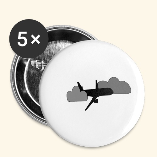 plane - Buttons large 2.2'' (5-pack)