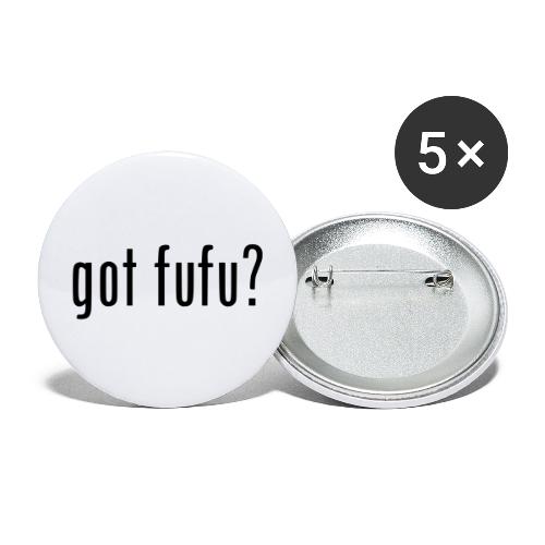 gotfufu-black - Buttons large 2.2'' (5-pack)