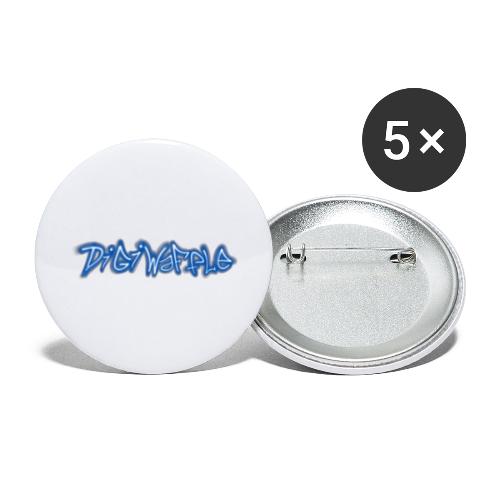 DiGiWaFfLe - Buttons large 2.2'' (5-pack)